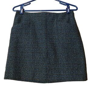 Outback Red Women's Size 4 Wool Blend Green Mini Skirt Side Zip Lined Classic